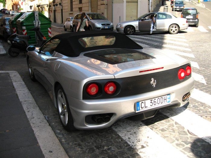 Ferrari 360 Spider Rear Left Rome Italy 13 May 2006 Exotic Spotting In
