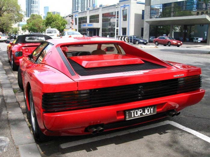 Ferrari Street Melbourne Testarossa Rear 2 Cardigan St Carlton VIC Australia 