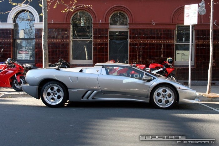 Lamborghini Diablo VT Roadster profile right 1 South Yarra Vic 