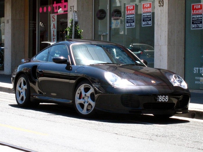  868 VIC Numeric Plate black Porsche 996 Turbo