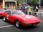 Right Ferrari's 60th Anniversary Parade Melbourne 3 March 2007: Ferrari 365 GTB-4 Daytona - red front right (Argyle Place, Carlton, VIC, Australia, 3 March 200 Right Ferrari's 60th Anniversary Parade Melbourne 3 March 2007: Ferrari 365 GTB-4 Daytona - red front right (Argyle Place, Carlton, VIC, Australia, 3 March 200