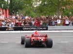 Formula Ferrari's 60th Anniversary Parade Melbourne 3 March 2007: Ferrari Formula 1 car driven by Marc Gené - rear (Lygon St, Carlton, VIC, Australia, 3 March 07) Formula Ferrari's 60th Anniversary Parade Melbourne 3 March 2007: Ferrari Formula 1 car driven by Marc Gené - rear (Lygon St, Carlton, VIC, Australia, 3 March 07)