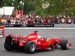 Formula Ferrari's 60th Anniversary Parade Melbourne 3 March 2007: Ferrari Formula 1 car driven by Marc Gené - rear right (Lygon St, Carlton, VIC, Australia, 3 March 07) Formula Ferrari's 60th Anniversary Parade Melbourne 3 March 2007: Ferrari Formula 1 car driven by Marc Gené - rear right (Lygon St, Carlton, VIC, Australia, 3 March 07)