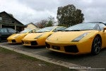 Ford Lamborghinis in Daylesford (26 June 09): Lamborghini Gallardos - front left 1 (Daylesford, Vic, 26 Jun 09) Ford Lamborghinis in Daylesford (26 June 09): Lamborghini Gallardos - front left 1 (Daylesford, Vic, 26 Jun 09)