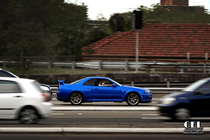 Nissan Skyline R34 Gtr Street GTR Exotic Spotting In Sydney Cel