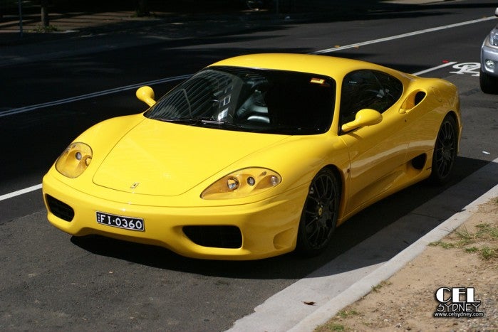 Yellow Ferrari 360 Modena Sydney Exotic Spotting In Cel