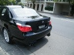 Bmw Spottings in Melbourne: Black BMW M5 on Toorak Road (rear) Bmw Spottings in Melbourne: Black BMW M5 on Toorak Road (rear)