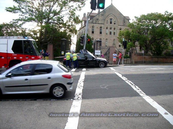 Image: BMW M5 crash in Sydney