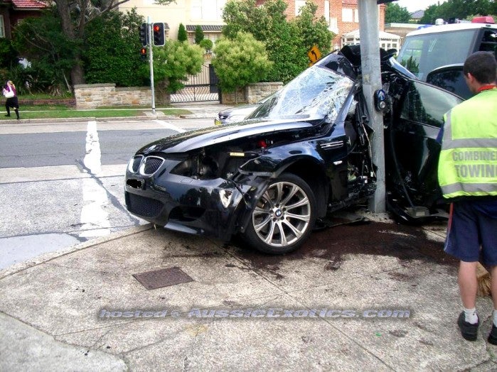 BMW M5 Crash