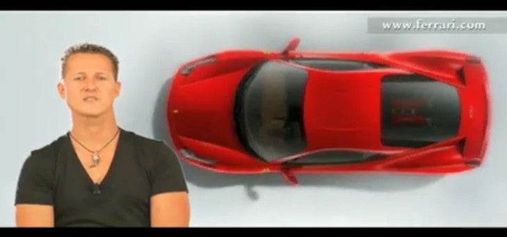 Michael Schumacher on Ferrari 458 Italia Video ferrari f458 italia hot rod