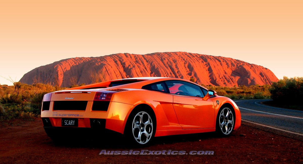 Lamborghini Gallardo Ayers Rock Uluru Wallpaper
