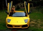 Lamborghini Murcielago LP640 hot girl Amanda Ellis wallpaper