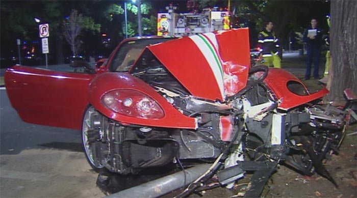 Ferrari 360 Challenge Stradale Crash Melbourne
