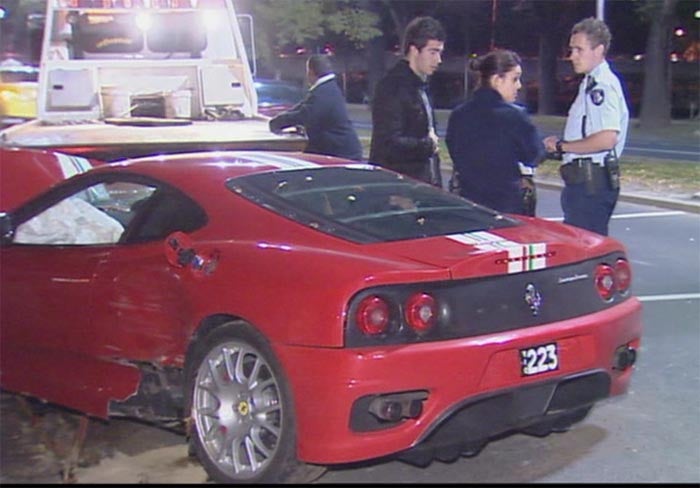 Ferrari 360 Challenge Stradale Crash Melbourne